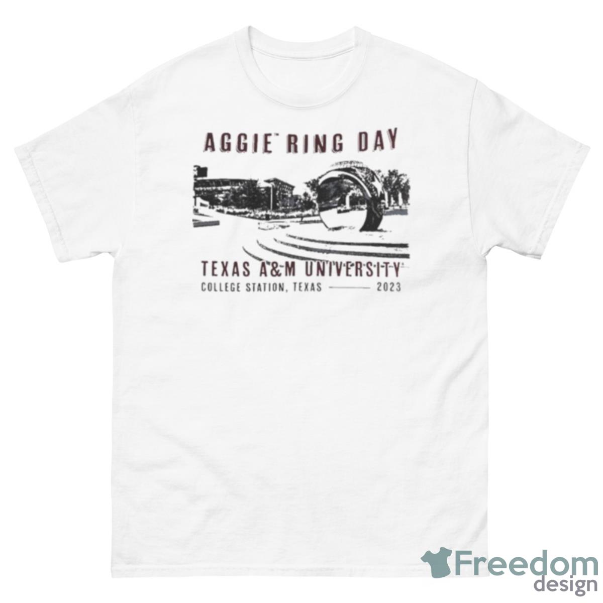 Texas A&M 2023 Aggie Ring Day Shirt - 500 Men’s Classic Tee Gildan