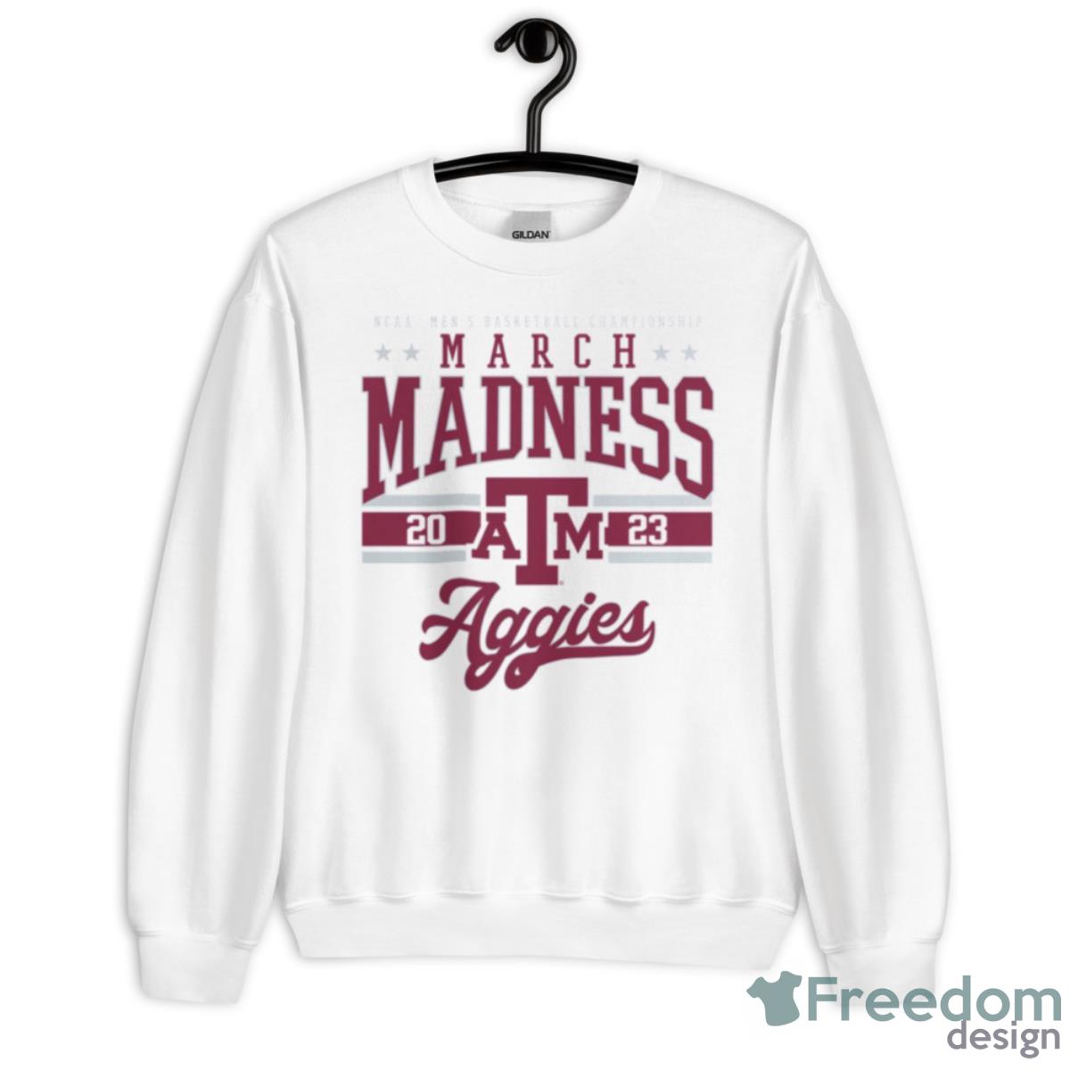 Texas A&M Aggies 2023 NCAA NFL Basketball Tournament March Madness Shirt - Unisex Heavy Blend Crewneck Sweatshirt