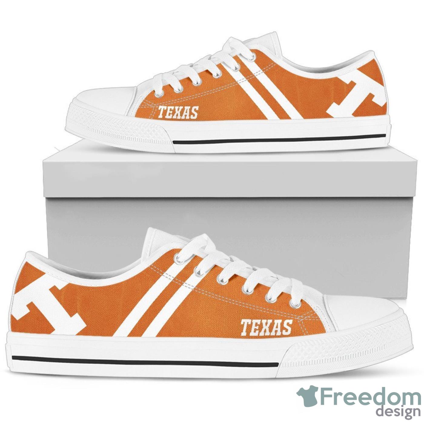 Texas Longhorns Low Top Canvas Shoes For Men And Women Product Photo 2