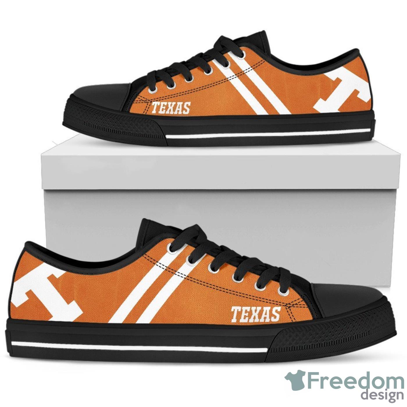 Texas Longhorns Low Top Canvas Shoes For Men And Women Product Photo 1