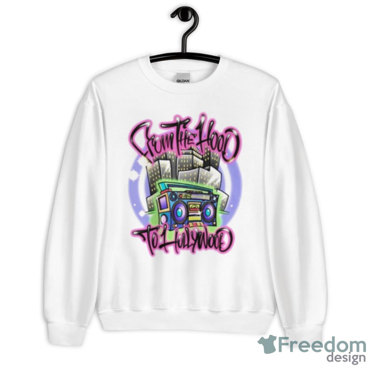 The Bronx Airbrush Oversized Shirt - Unisex Heavy Blend Crewneck Sweatshirt