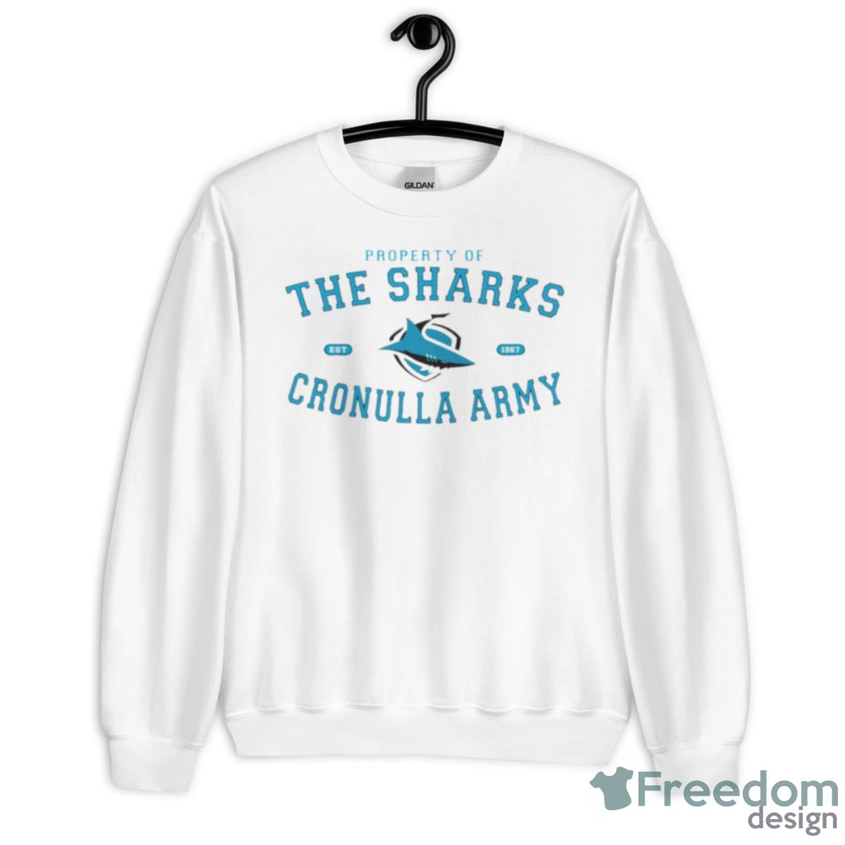 The Cronulla Sharks Army Rugby Nrl Shirt - Unisex Heavy Blend Crewneck Sweatshirt