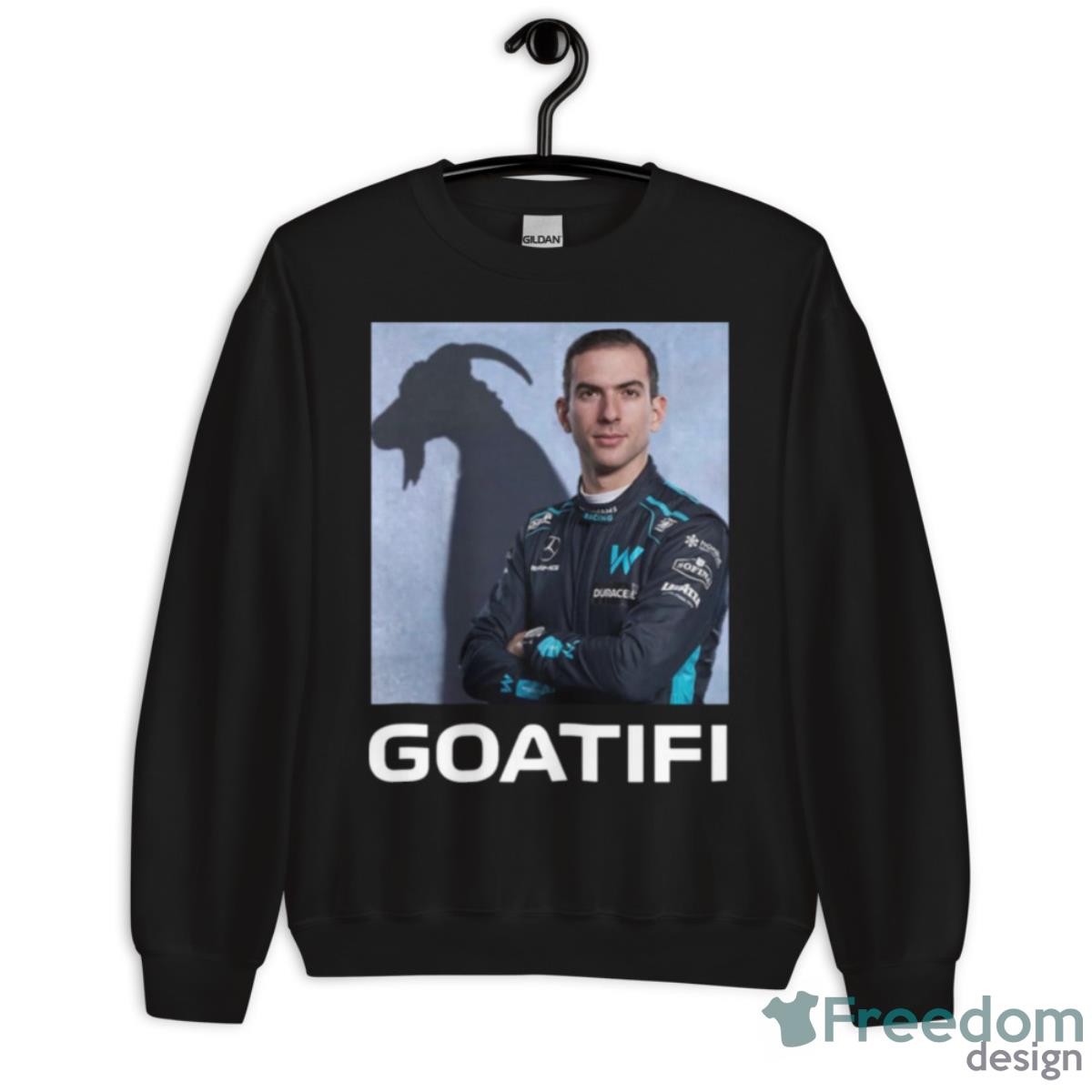 The Goat Formula One Nicholas Latifi Goatifi Shirt - Unisex Crewneck Sweatshirt