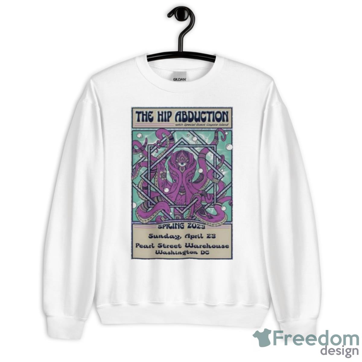 The Hip Abduction April 13 2023 Washington DC Poster Shirt - Unisex Heavy Blend Crewneck Sweatshirt