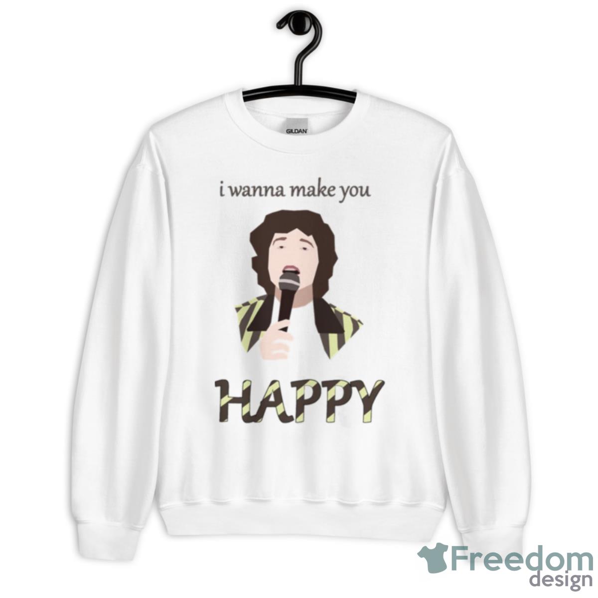 The Kooks Happy Pattern I Wanna Make You Happy Shirt - Unisex Heavy Blend Crewneck Sweatshirt