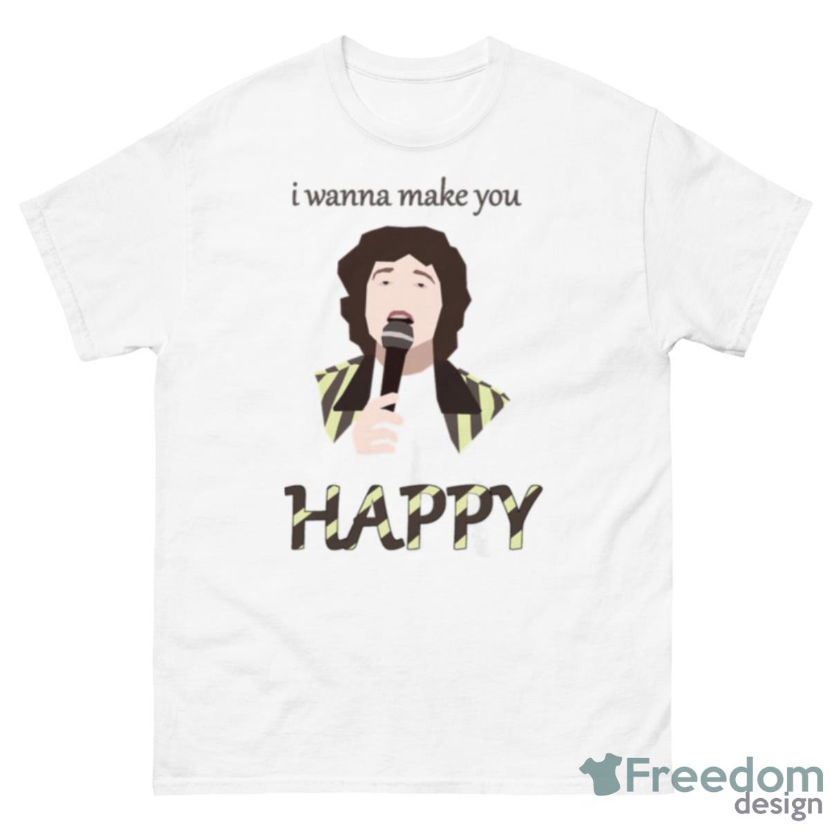 The Kooks Happy Pattern I Wanna Make You Happy Shirt - 500 Men’s Classic Tee Gildan