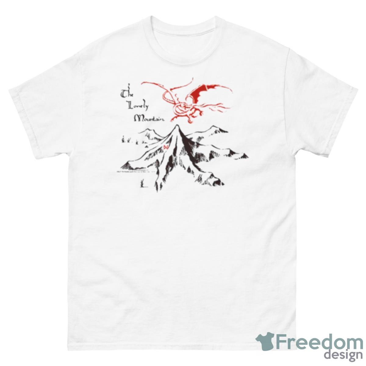 The Lonely Mountain The Hobbit Shirt - 500 Men’s Classic Tee Gildan