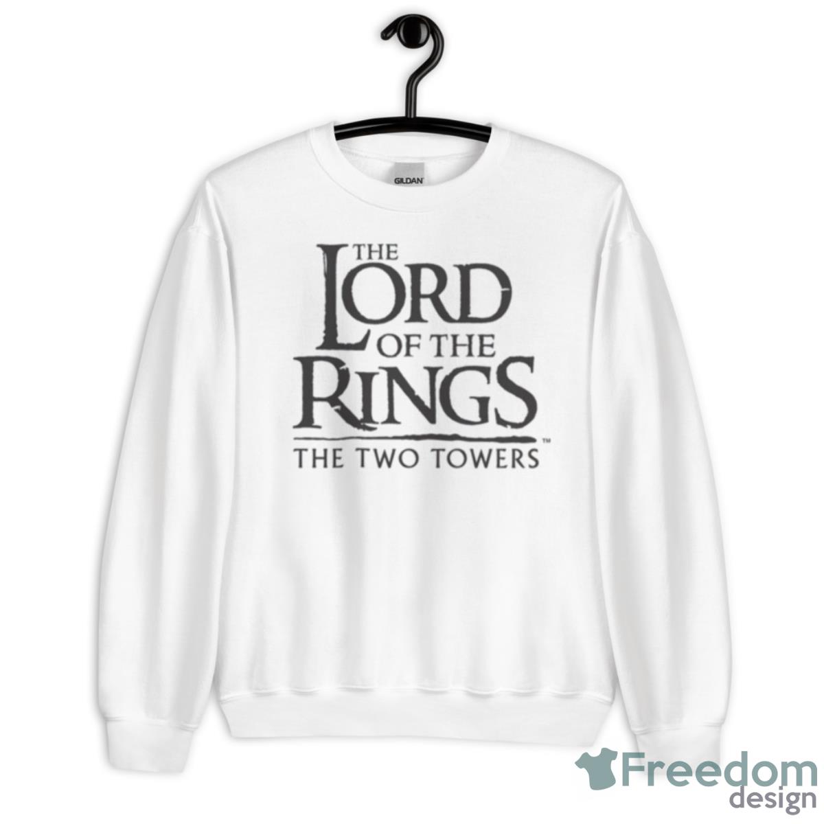 The Lord Of The Rings Stacked Logo Shirt - Unisex Heavy Blend Crewneck Sweatshirt