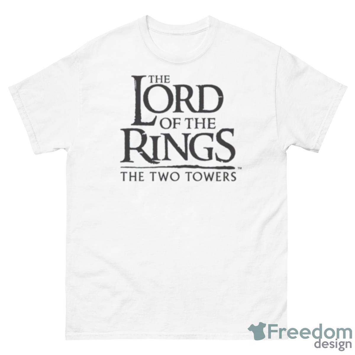 The Lord Of The Rings Stacked Logo Shirt - 500 Men’s Classic Tee Gildan