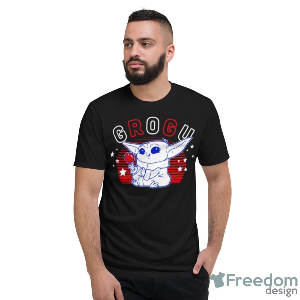 The Mandalorian Star And Lines Grogu Shirt - Short Sleeve T-Shirt