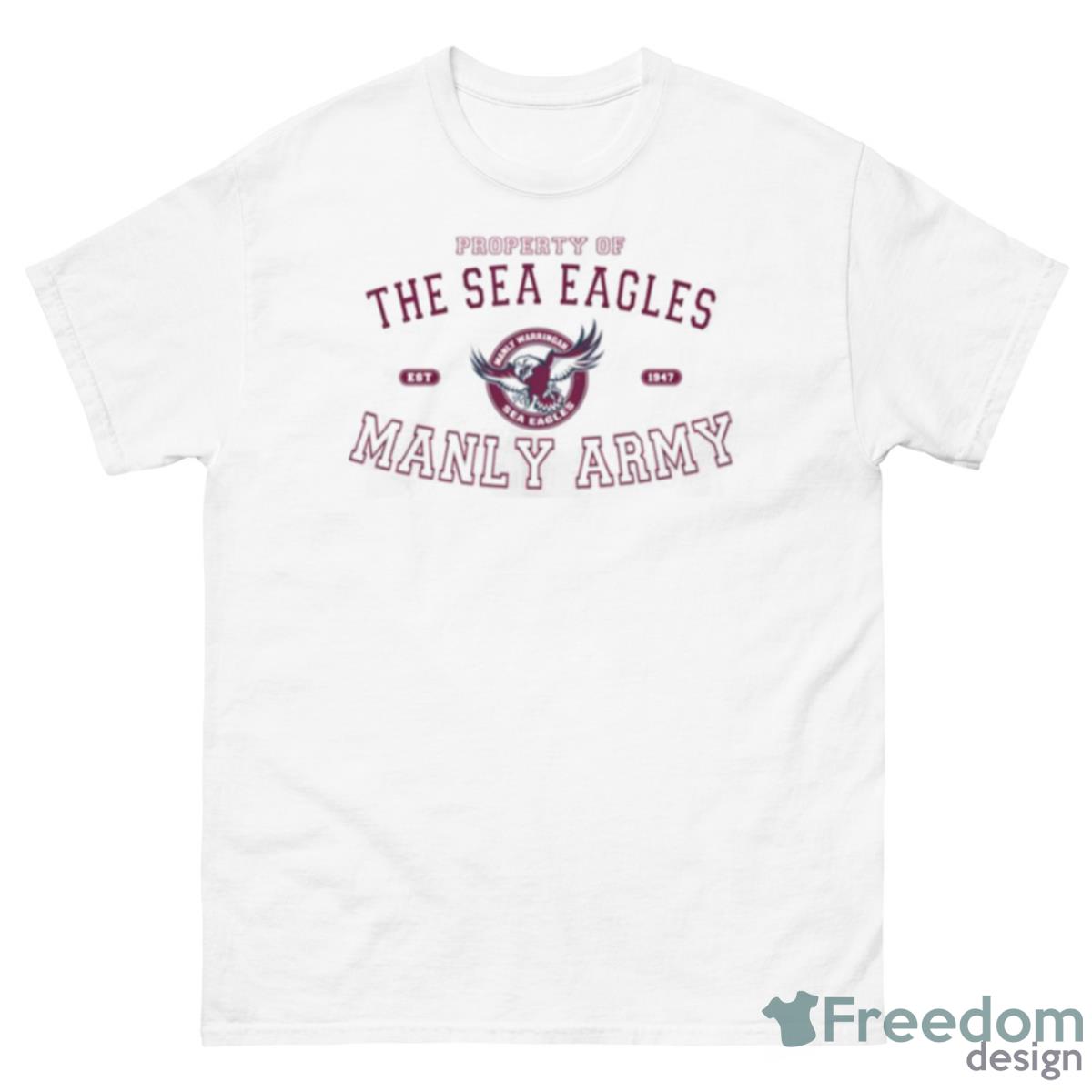 The Manly Sea Eagles Army Rugby Nrl Shirt - 500 Men’s Classic Tee Gildan