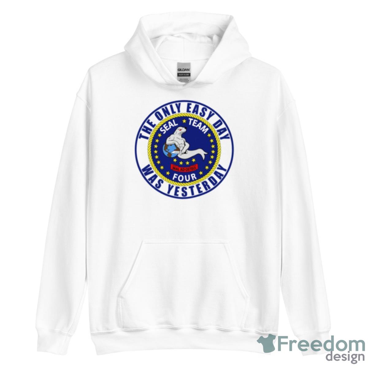 The Only Easy Day Seal Team 4 shirt - Unisex Heavy Blend Hooded Sweatshirt