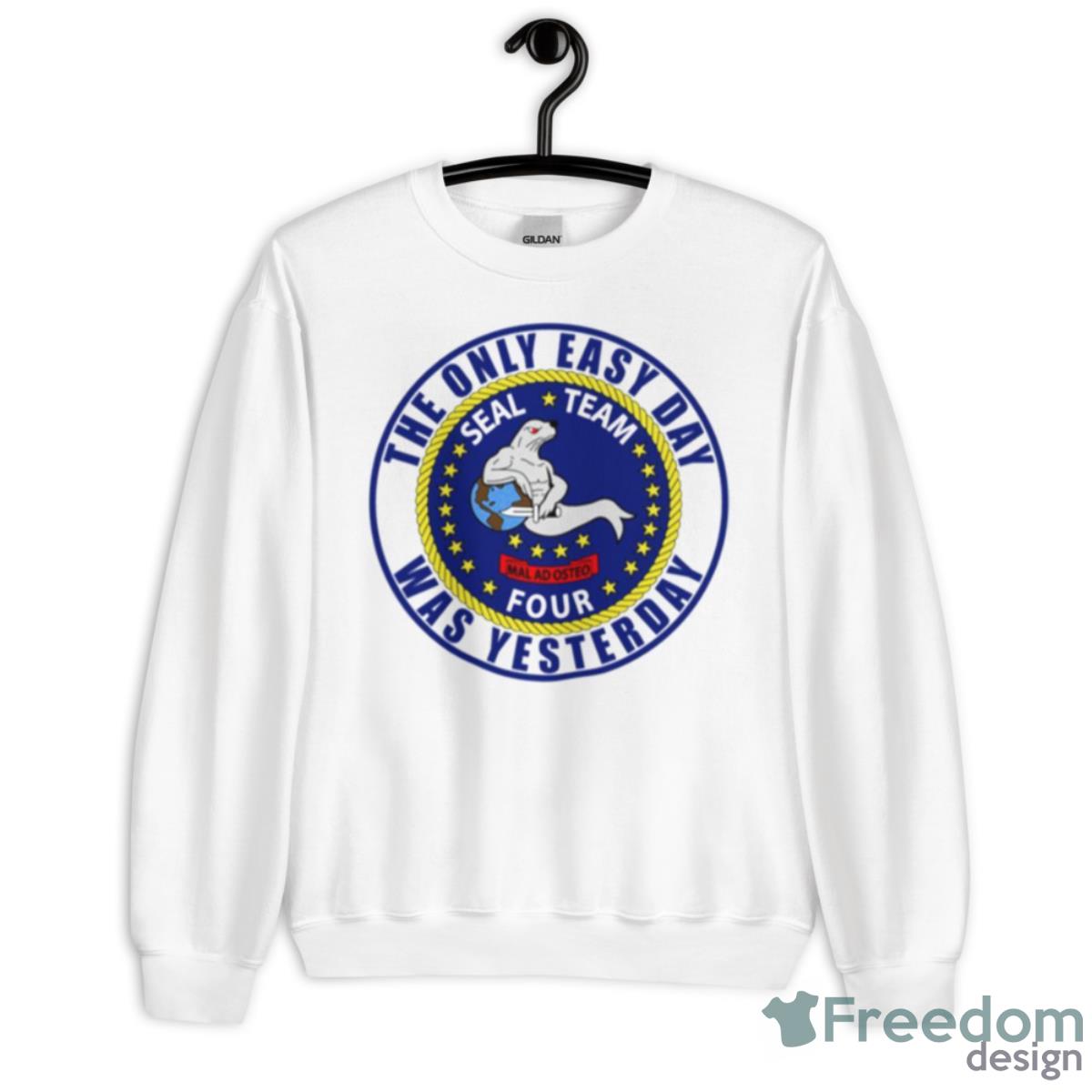 The Only Easy Day Seal Team 4 shirt - Unisex Heavy Blend Crewneck Sweatshirt