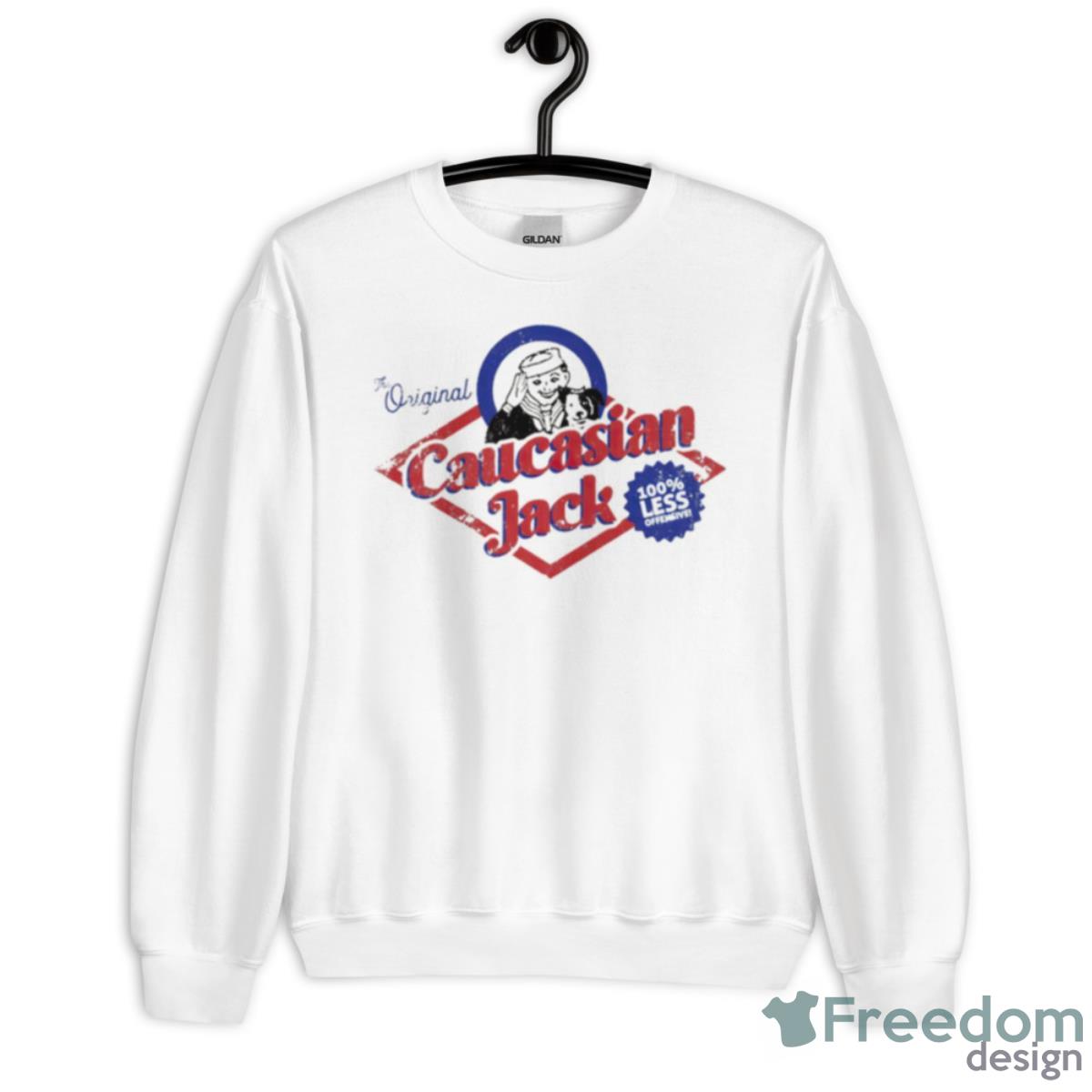 The Original Caucasian Jack Shirt - Unisex Heavy Blend Crewneck Sweatshirt