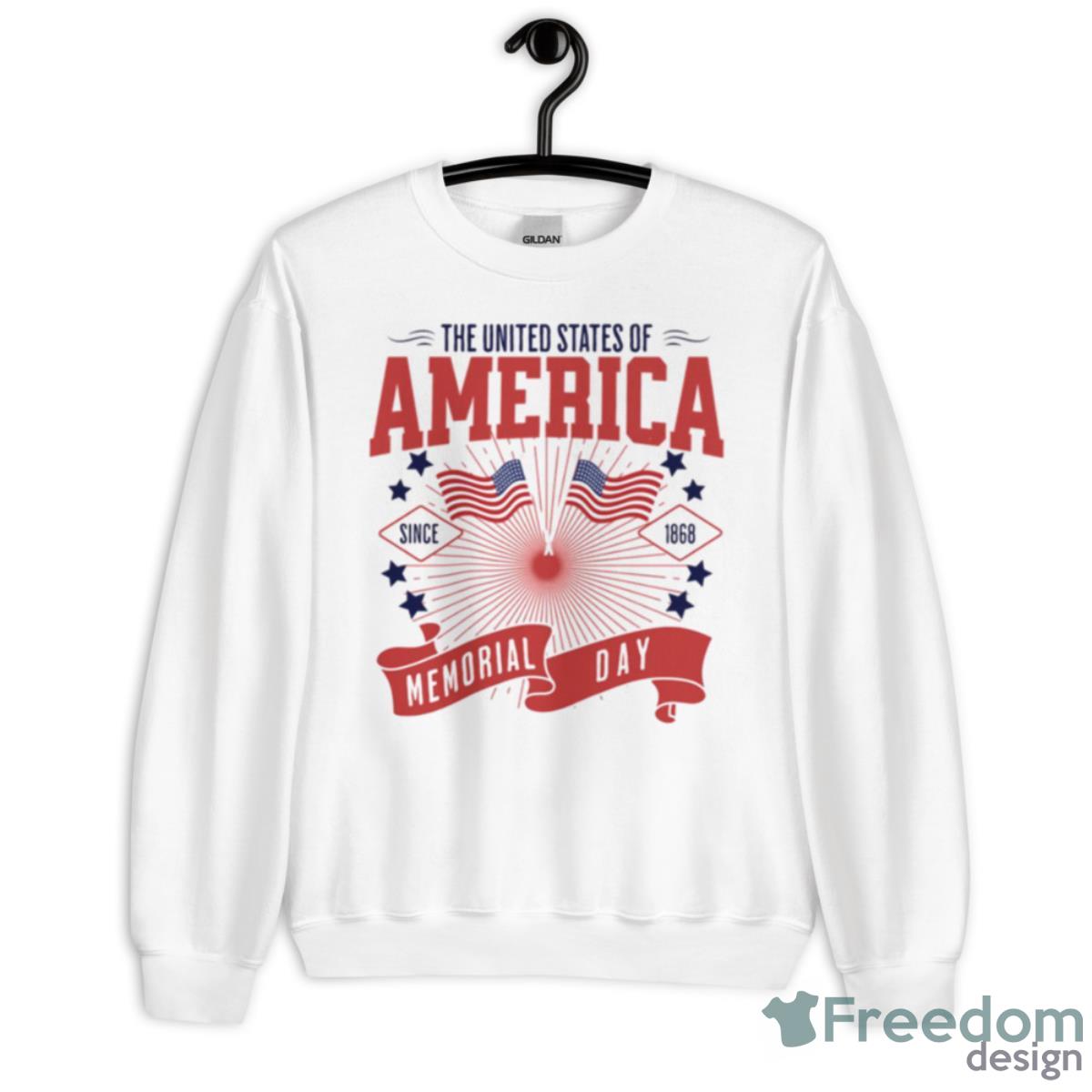 The United States Of America Since 1868 Memorial Day Weekend Shirt - Unisex Heavy Blend Crewneck Sweatshirt