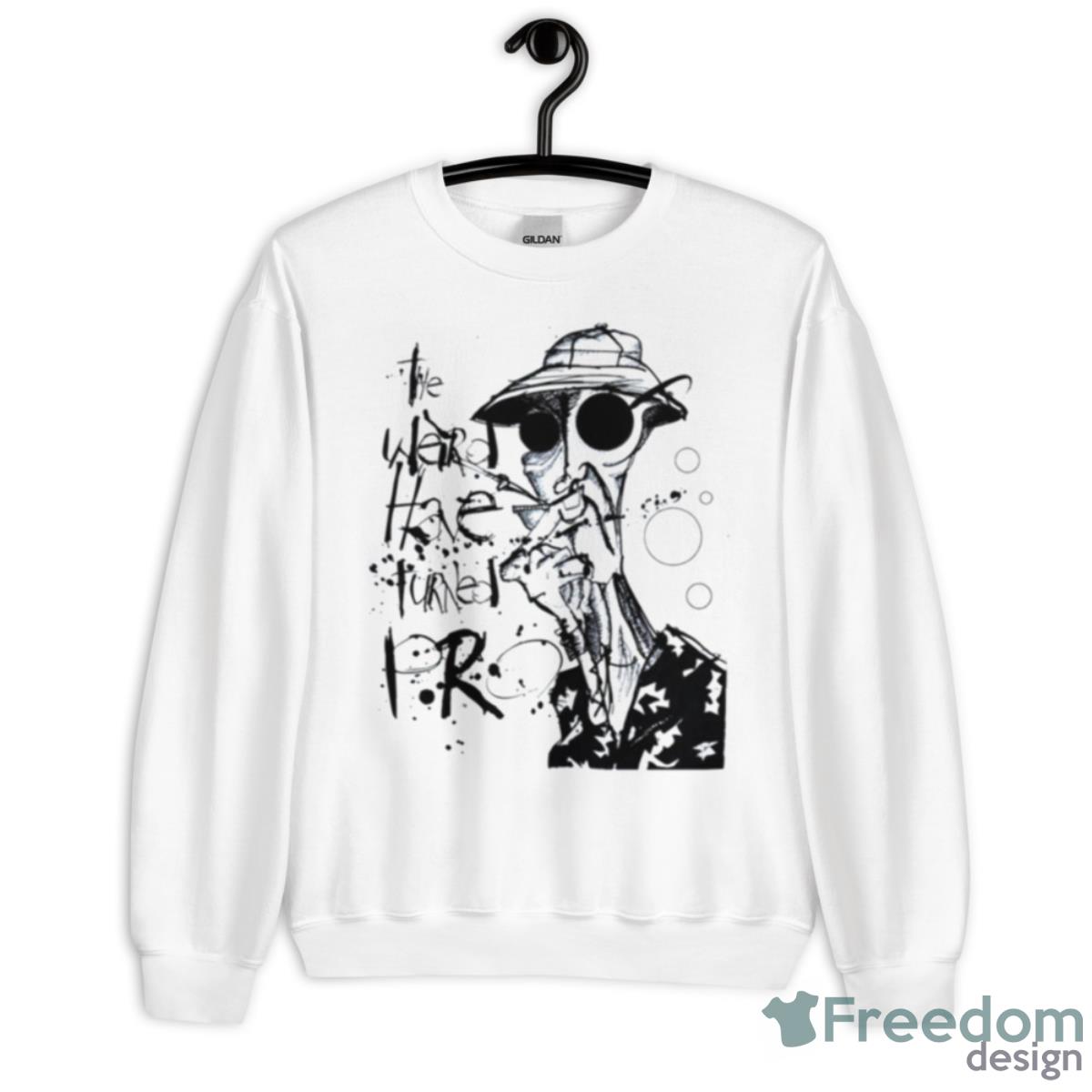 The Weird Have Turned Pro Hunter S Thompson Shirt - Unisex Heavy Blend Crewneck Sweatshirt