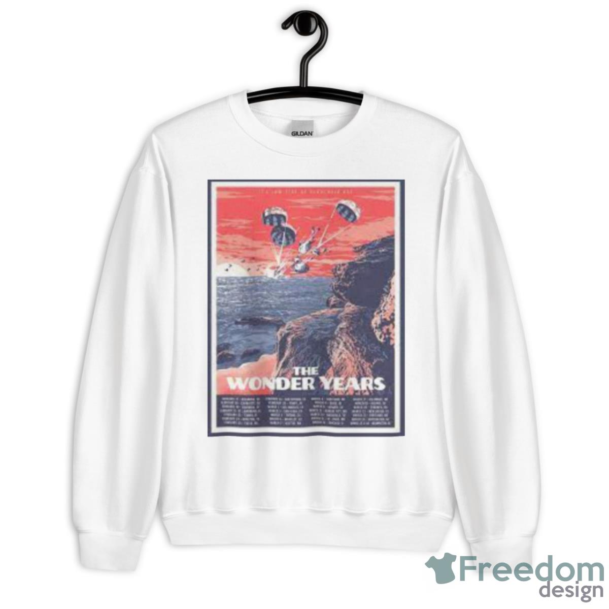 The Wonder Years 2023 Tour, It’s Low Tide, Serotonin Bay Poster Shirt - Unisex Heavy Blend Crewneck Sweatshirt