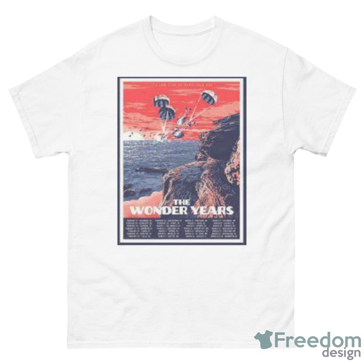 The Wonder Years 2023 Tour, It’s Low Tide, Serotonin Bay Poster Shirt - 500 Men’s Classic Tee Gildan