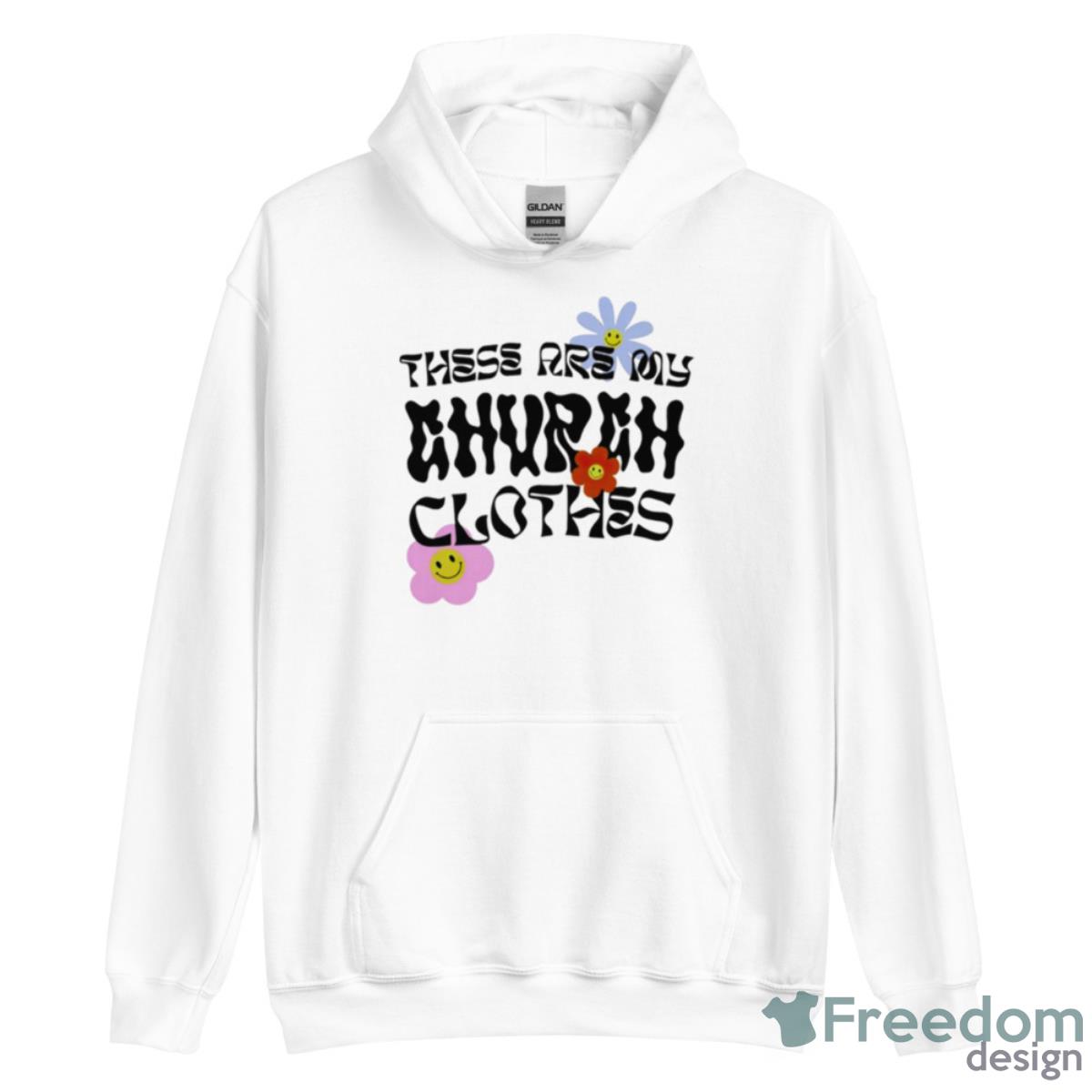 These are my church clothes shirt - Unisex Heavy Blend Hooded Sweatshirt