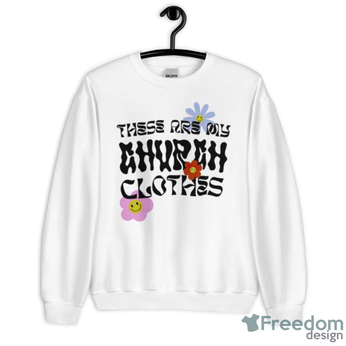 These are my church clothes shirt - Unisex Heavy Blend Crewneck Sweatshirt