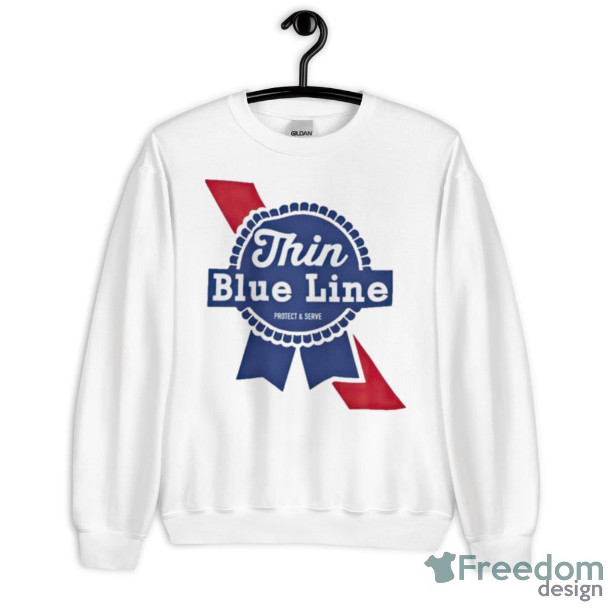 Thin Blue Line Logo Shirt - Unisex Heavy Blend Crewneck Sweatshirt