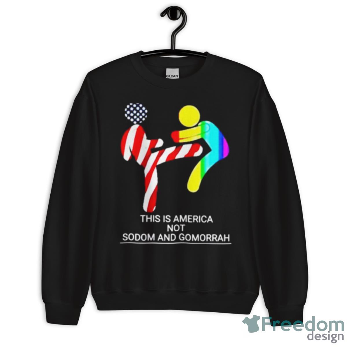 This Is America Not Sodom And Gomorrah Shirt - Unisex Crewneck Sweatshirt