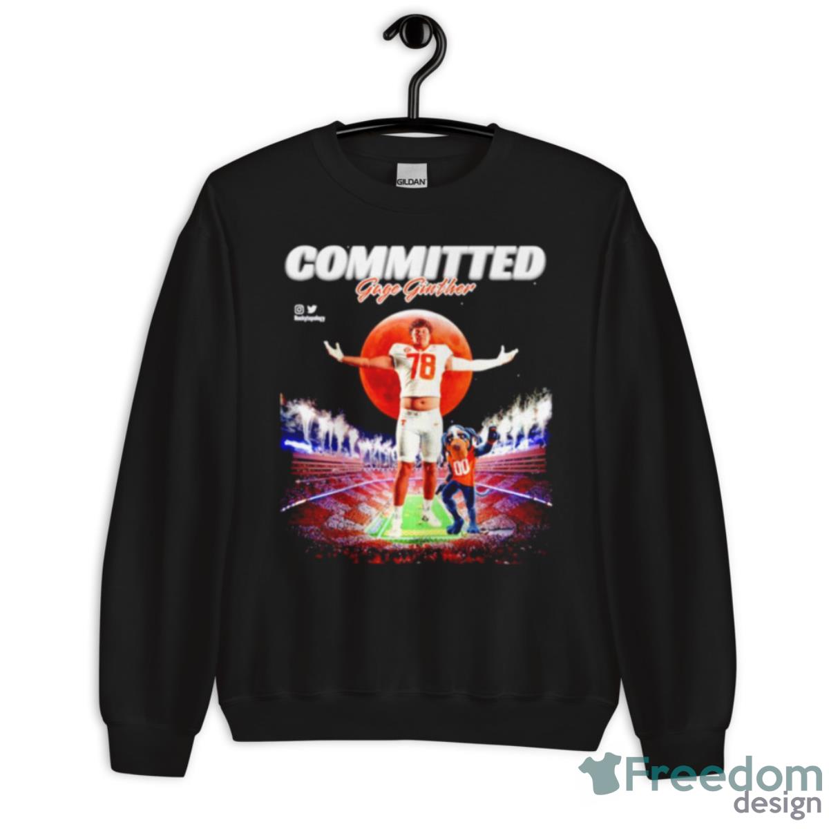 Three Star Ol Gage Ginther Has Committed To Tennessee Shirt - Unisex Crewneck Sweatshirt