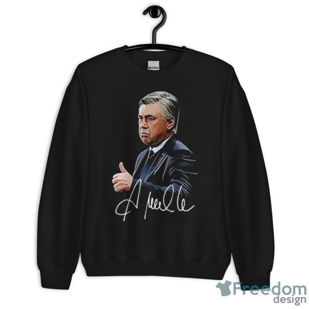 Thumb Up Carlo Signature Carlo Ancelotti Shirt - Unisex Crewneck Sweatshirt