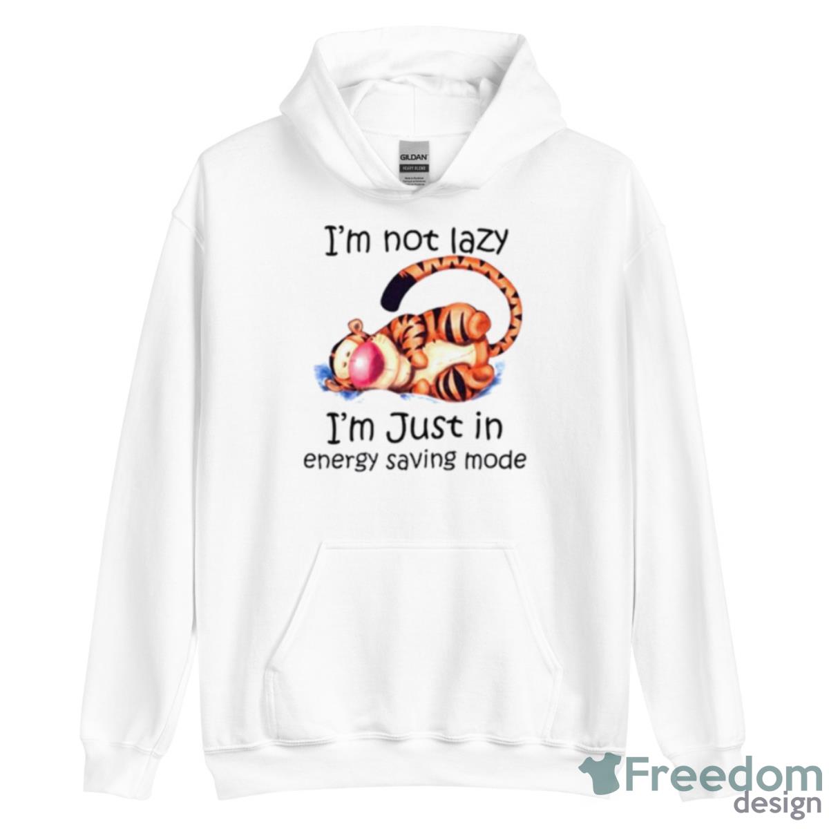 Tigger I’m not lazy I’m just in energy saving mode shirt - Unisex Heavy Blend Hooded Sweatshirt