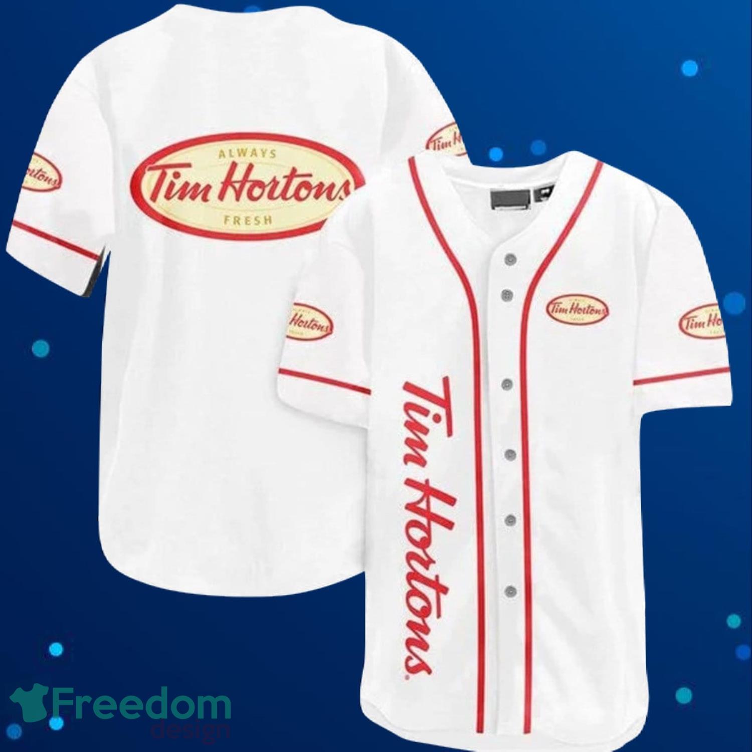 Tim Hortons Baseball Jersey For Men And Women Product Photo 1