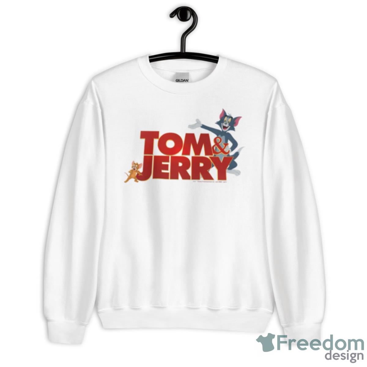 Tom & Jerry With Movie Logo Shirt - Unisex Heavy Blend Crewneck Sweatshirt