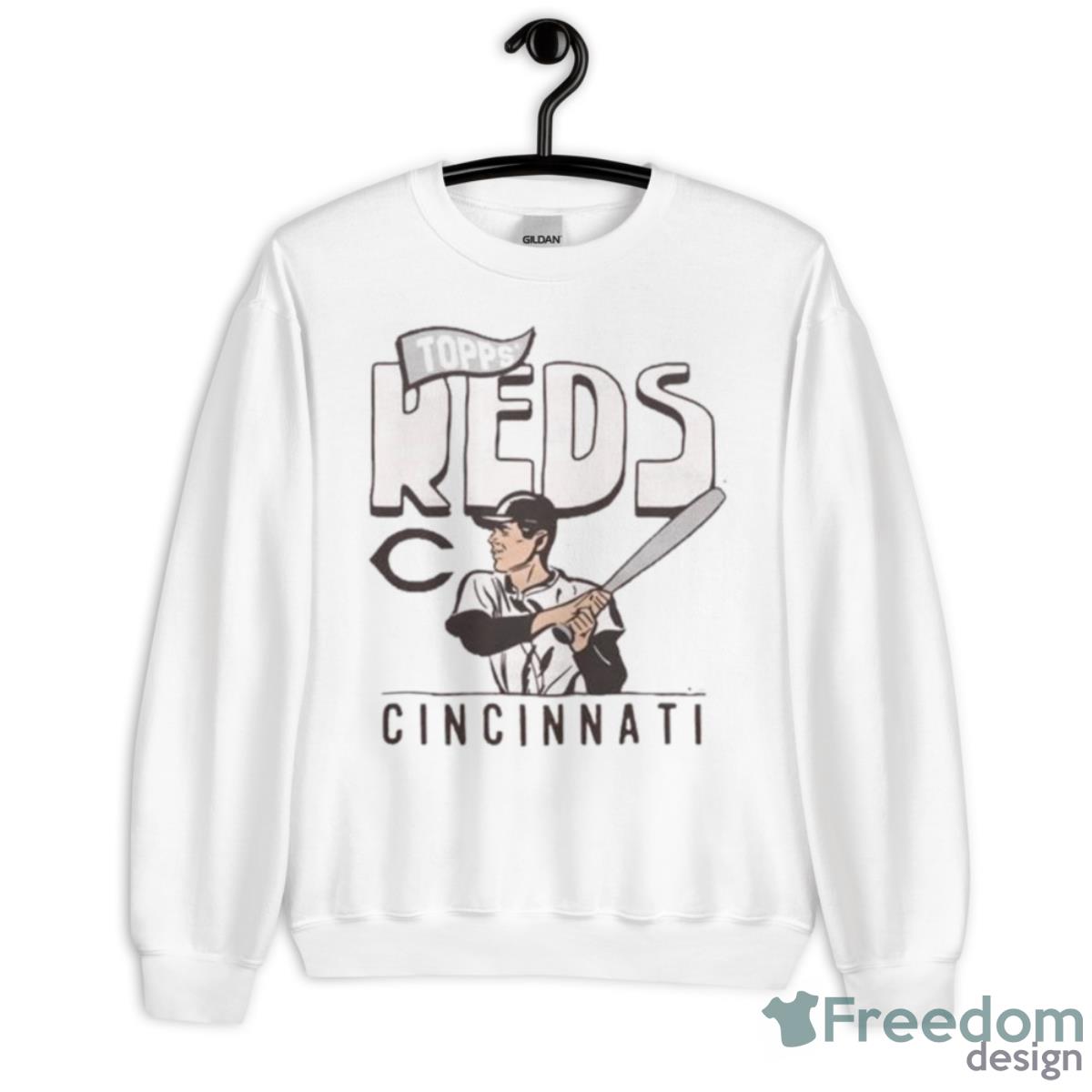 Topps Cincinnati Reds Baseball Shirt - Unisex Heavy Blend Crewneck Sweatshirt