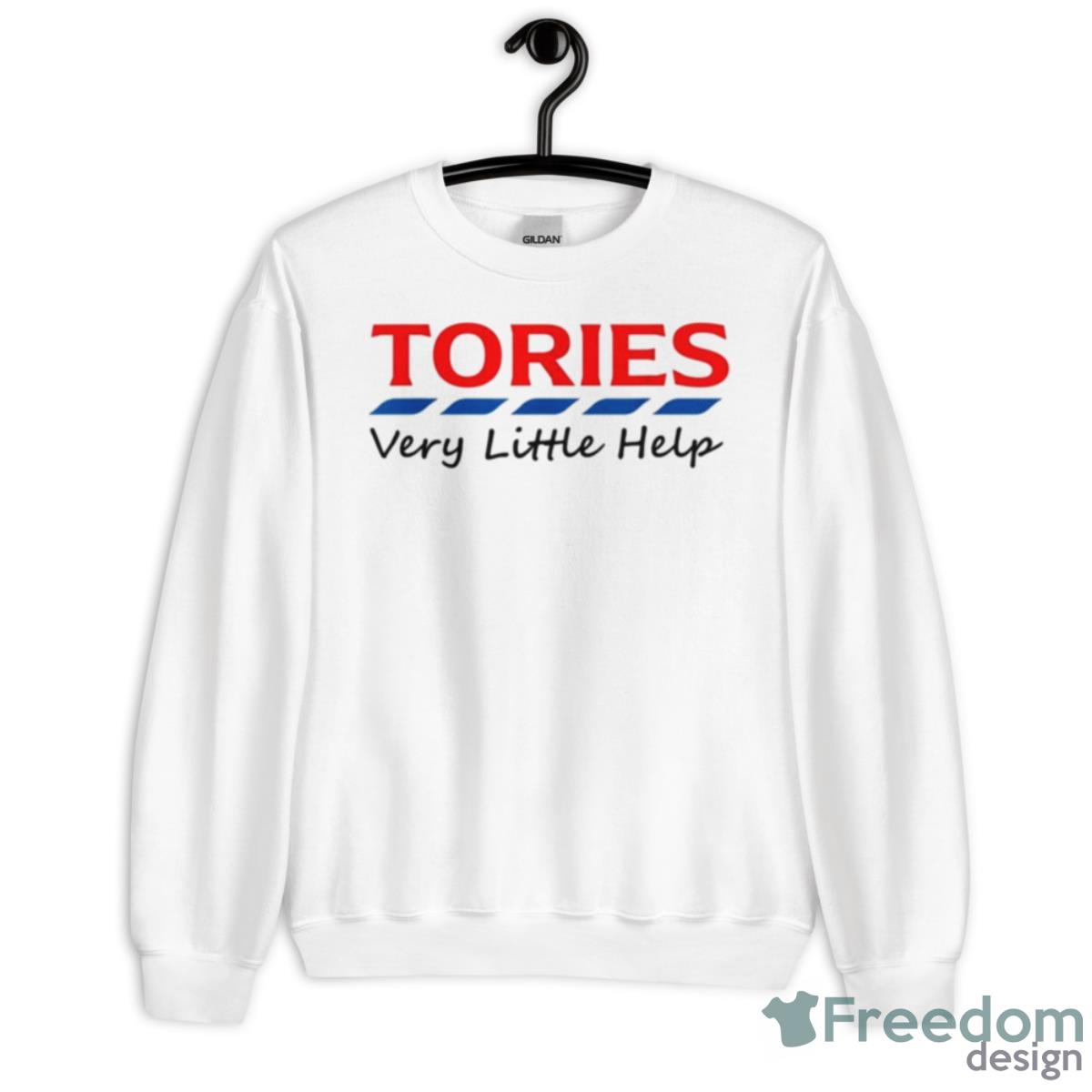 Tories Very Little Help 2023 Shirt - Unisex Heavy Blend Crewneck Sweatshirt