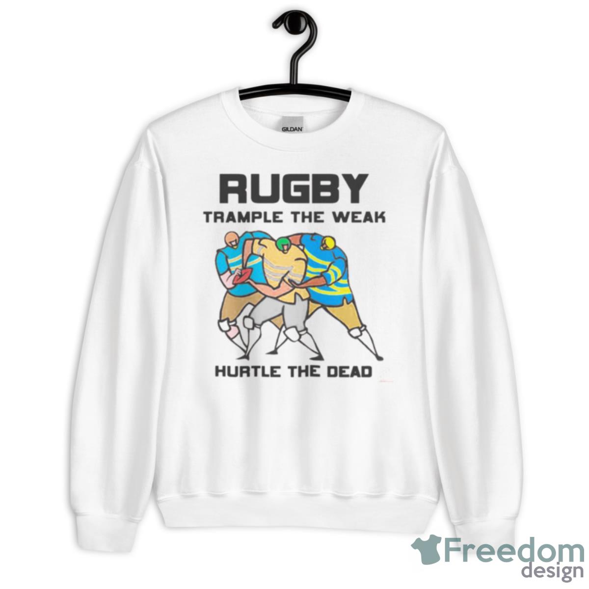 Trample The Weak Rugby Shirt - Unisex Heavy Blend Crewneck Sweatshirt