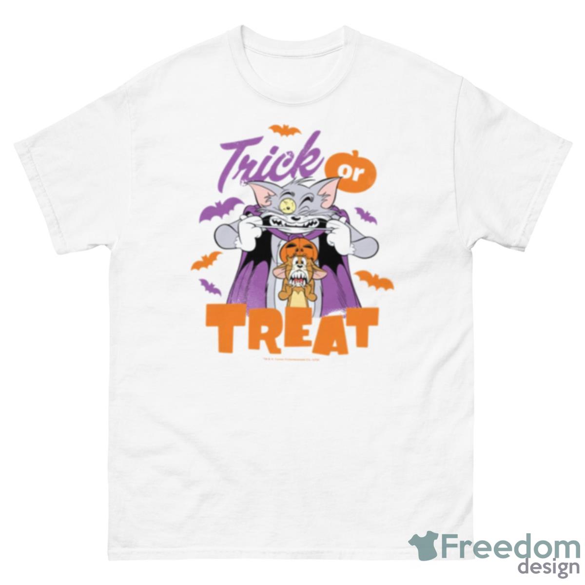 Trick Or Treat Tom & Jerry Shirt - 500 Men’s Classic Tee Gildan