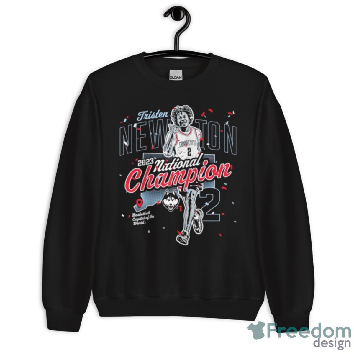 Tristen Newton UConn Huskies 2023 National Champion Shirt - Unisex Crewneck Sweatshirt