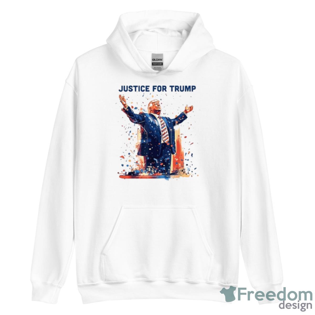 Trump justice for Trump T shirt - Unisex Heavy Blend Hooded Sweatshirt