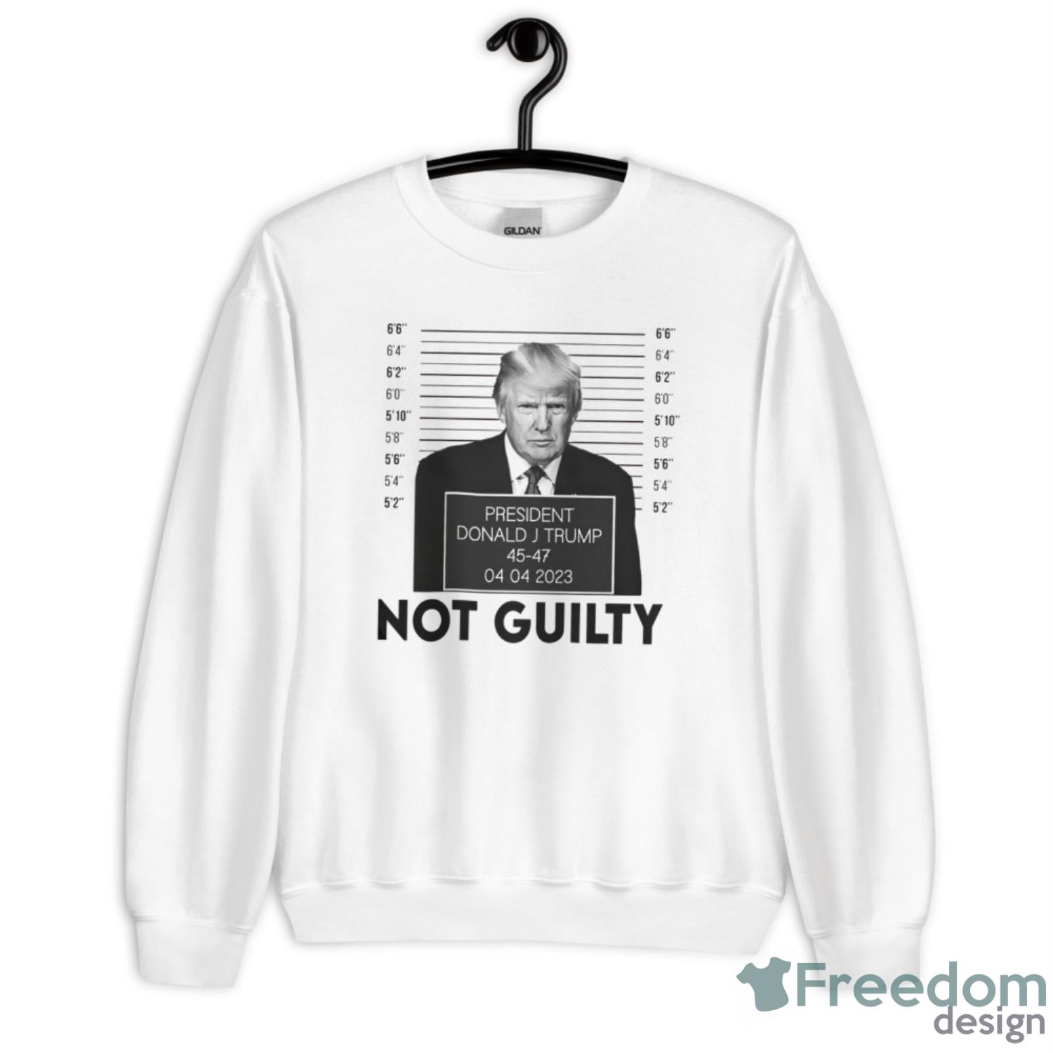 Trump Not Guilty Shirt - Unisex Heavy Blend Crewneck Sweatshirt