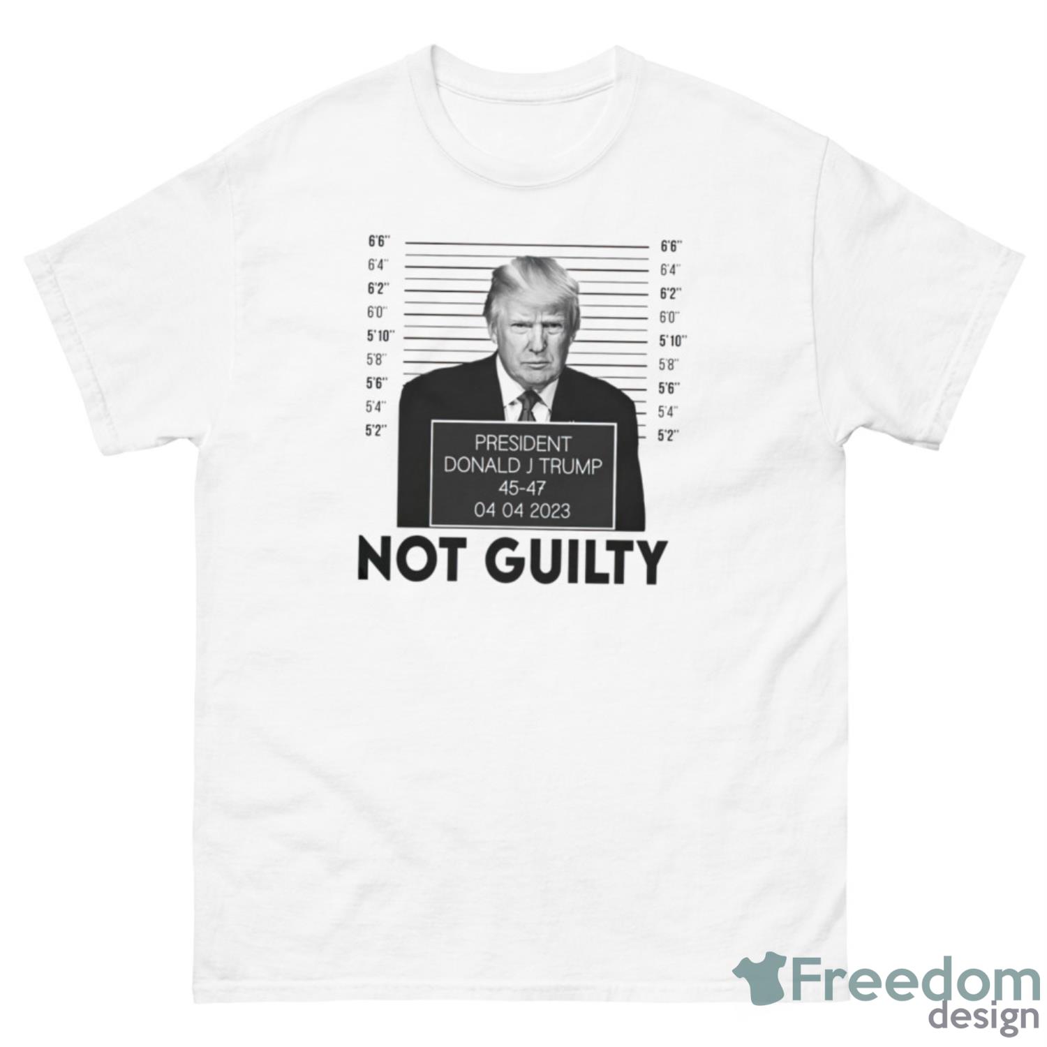 Trump Not Guilty Shirt - 500 Men’s Classic Tee Gildan