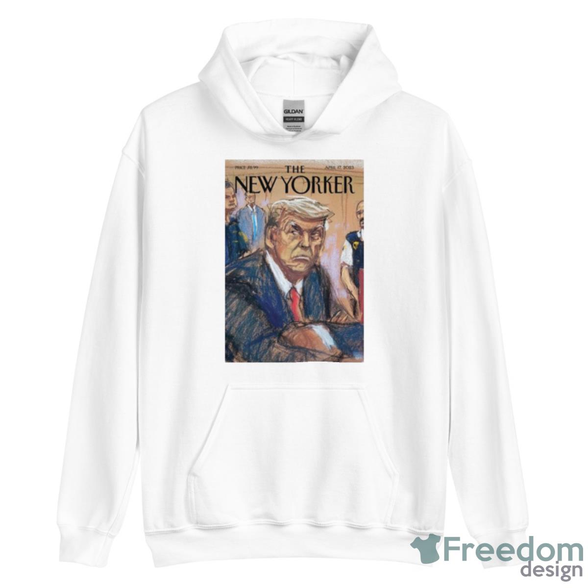 Trump The New Yorker April 17 2023 Poster Shirt - Unisex Heavy Blend Hooded Sweatshirt