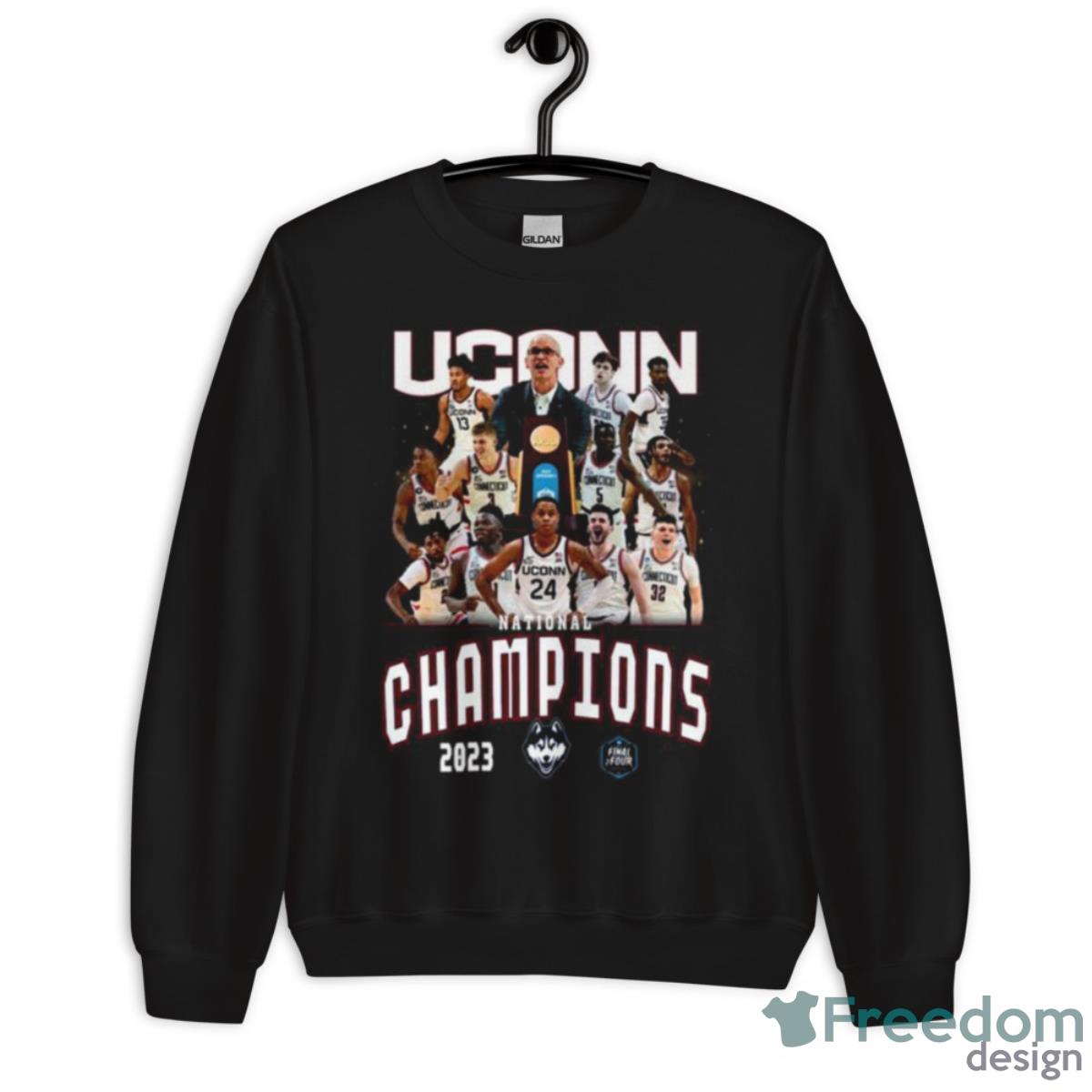 Uconn Final Four 2023 National Champions Team Shirt - Unisex Crewneck Sweatshirt