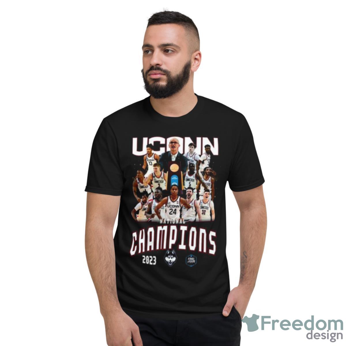 Uconn Final Four 2023 National Champions Team Shirt - Short Sleeve T-Shirt