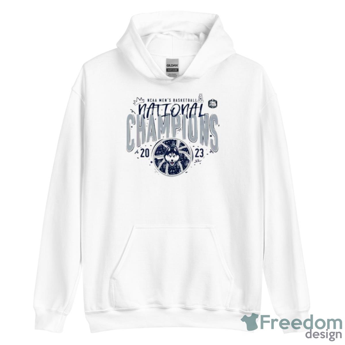 UConn Huskies Basketball 2023 National Ncaa Champions Shirt - Unisex Heavy Blend Hooded Sweatshirt