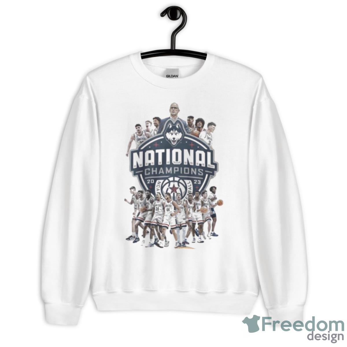 Uconn Teams National Champions 2023 Shirt - Unisex Heavy Blend Crewneck Sweatshirt