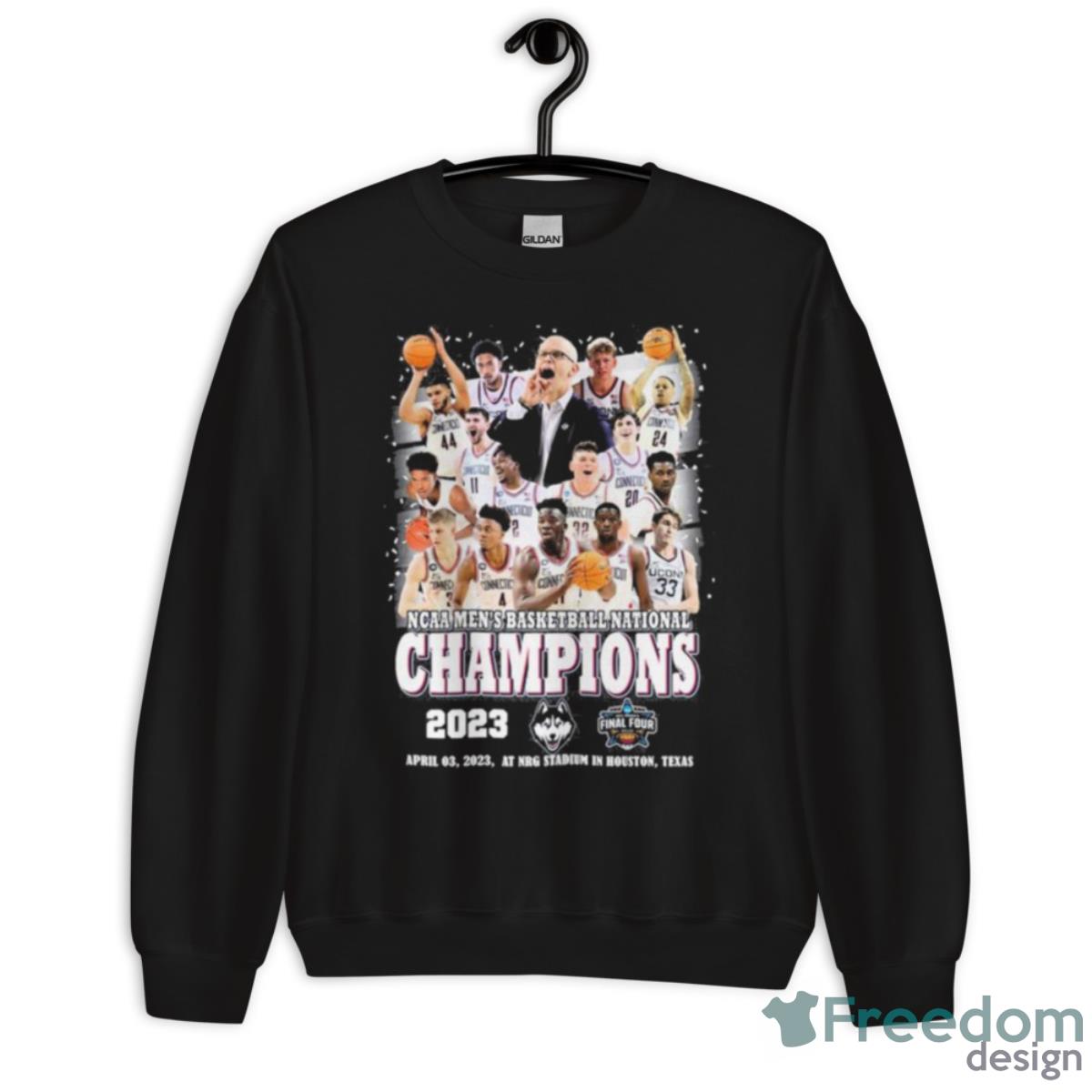 Uconn Teams Ncaa Men’s Basketball National Champions 2023 Shirt - Unisex Crewneck Sweatshirt