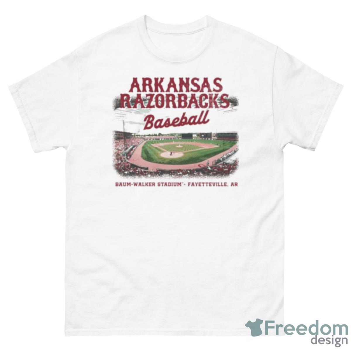 University Of Arkansas Baseball Stadium 2023 Shirt - 500 Men’s Classic Tee Gildan