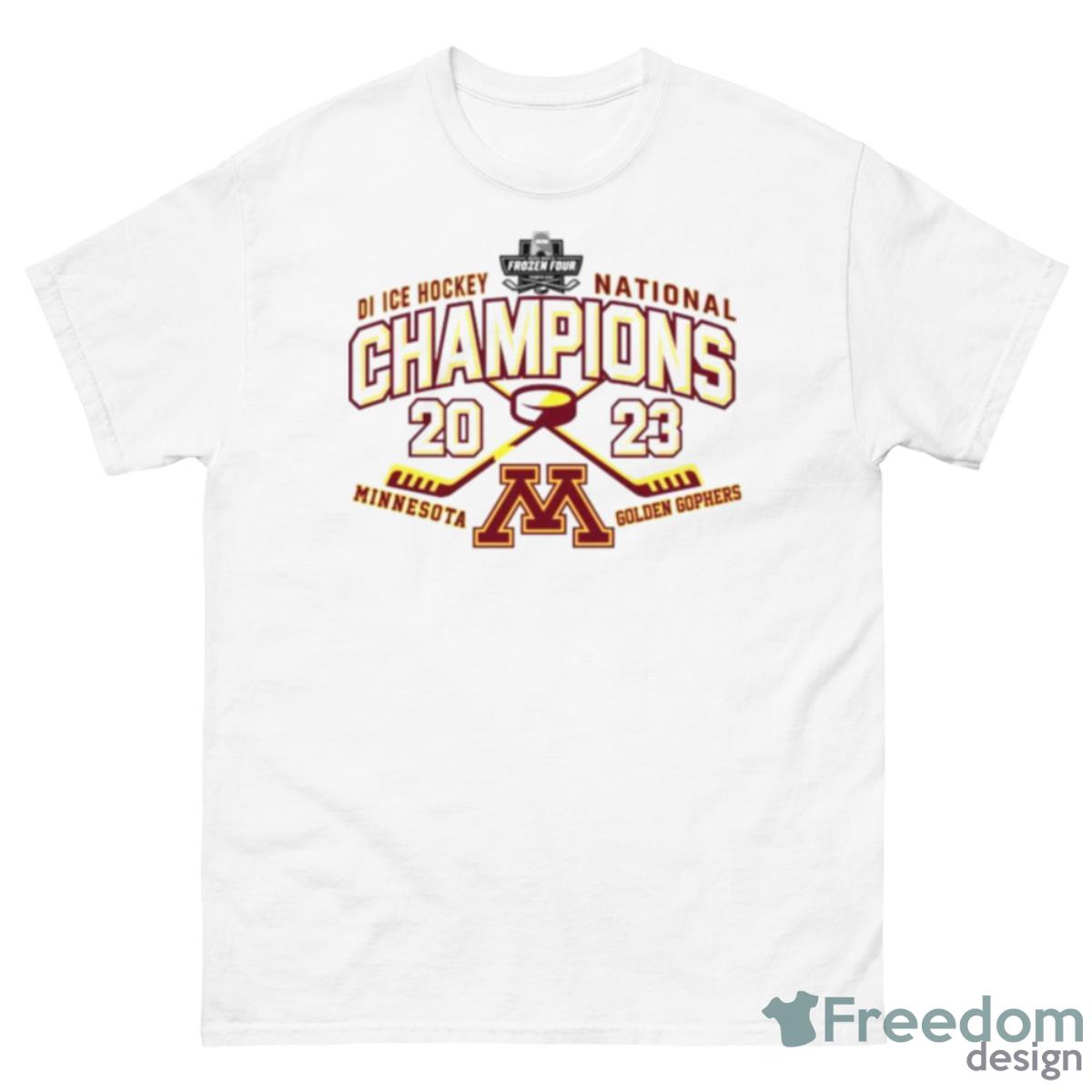 University Of Minnesota 2023 DI Men’s Ice Hockey National Champions Shirt - 500 Men’s Classic Tee Gildan