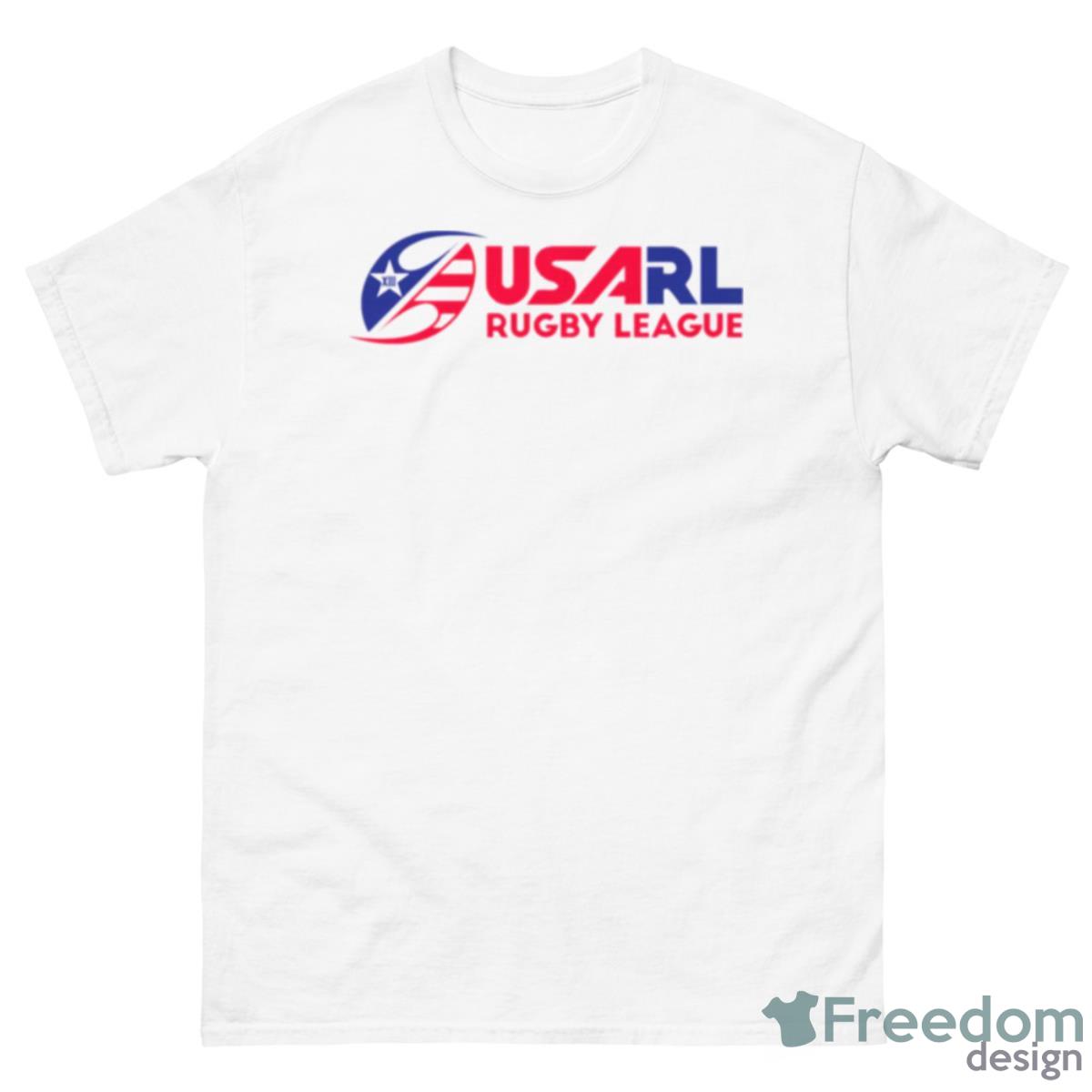 Usarl Rugby League Logo Retro Shirt - 500 Men’s Classic Tee Gildan