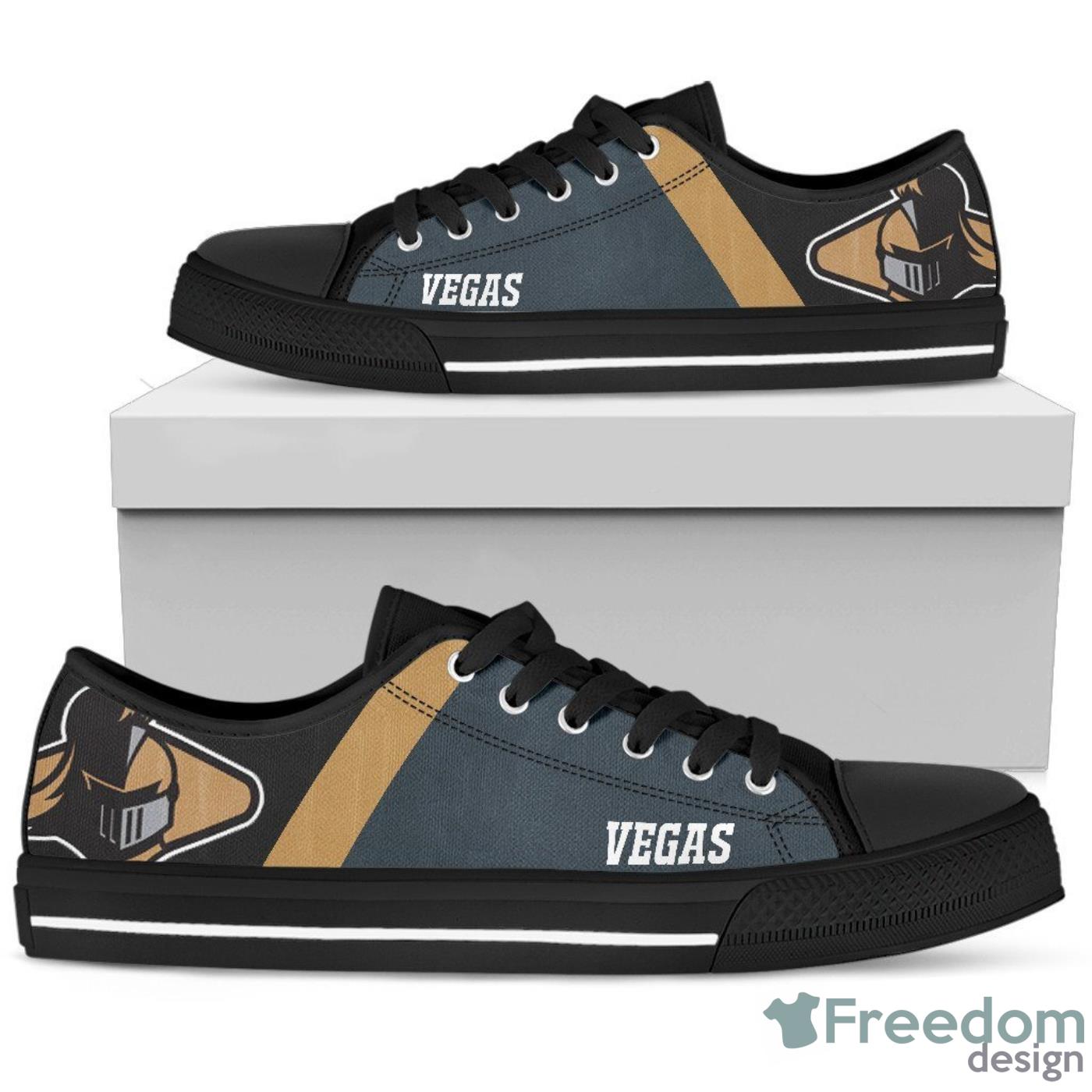 Vegas Goden Knights Low Top Canvas Shoes For Men And Women Product Photo 1