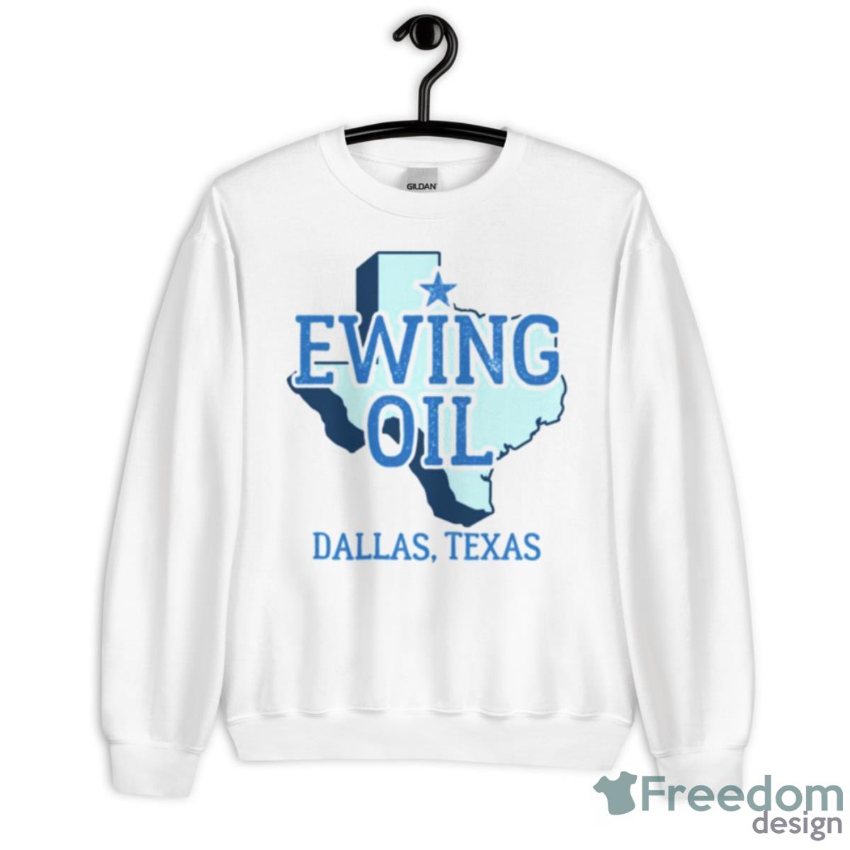 Vintage Dallas Texas Ewing Oil Shirt - Unisex Heavy Blend Crewneck Sweatshirt